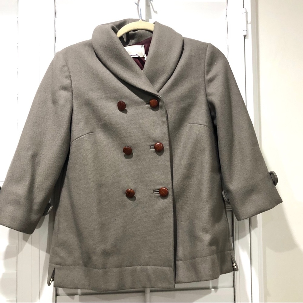 Short wool peacoat